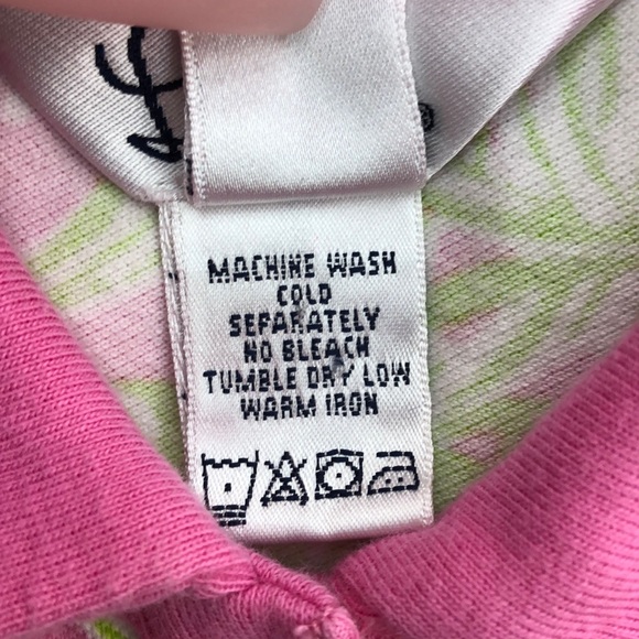 Lilly Pulitzer Pink & Green Fish Print Polo Dress - Picture 5 of 6